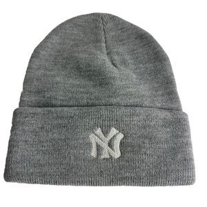 madhappy Gray New York embroidered logo beanie Knitted Hat